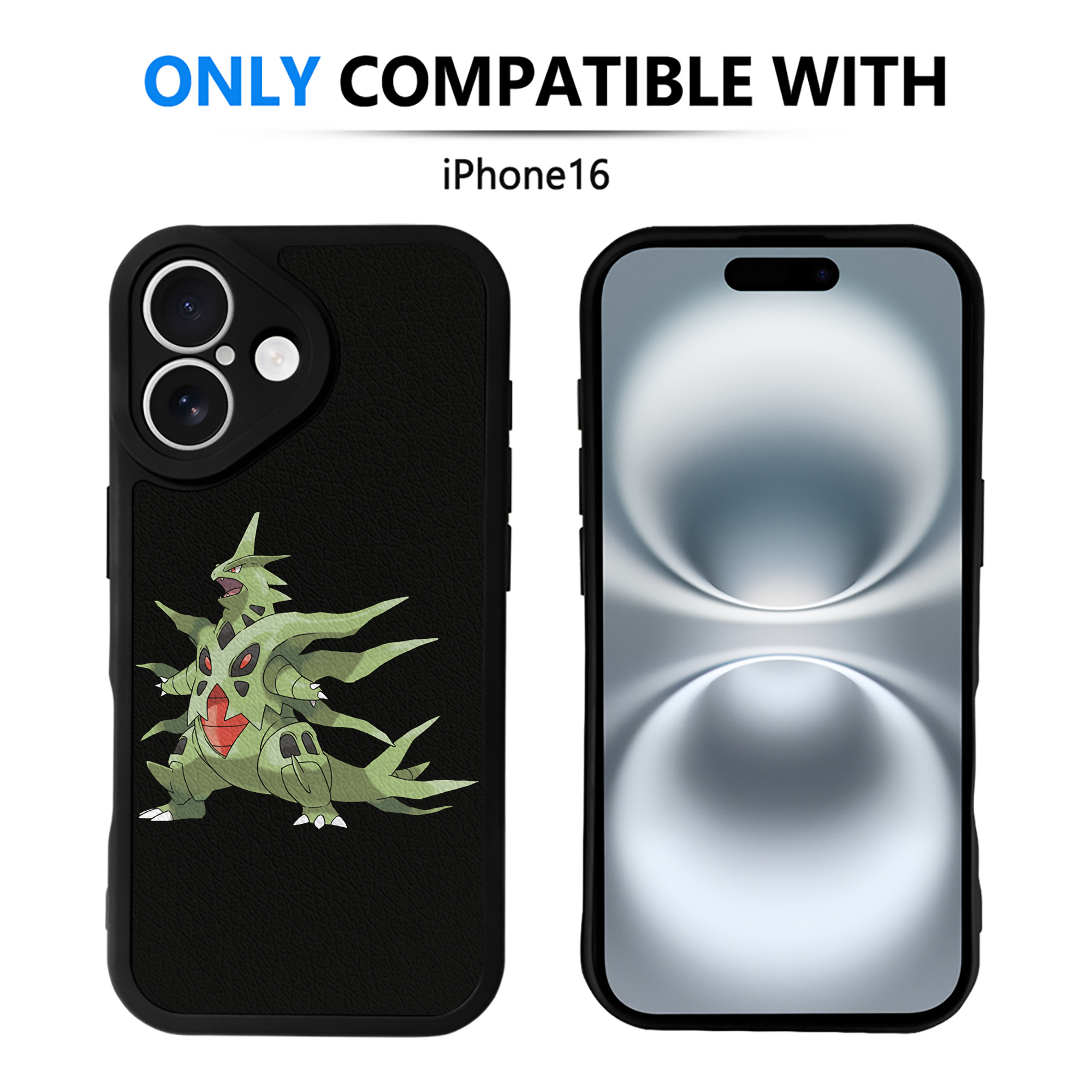 （画像用） ポケットモンスター Pokémon 【iPhone 16シリーズ対応】シリコンスマホケース（レザー調） 材質：シリコン